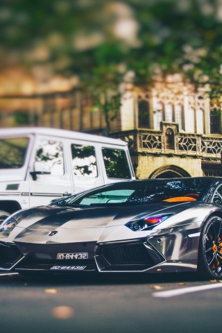 Lamborghini Aventador Chrome for 320 x 480 iPhone resolution