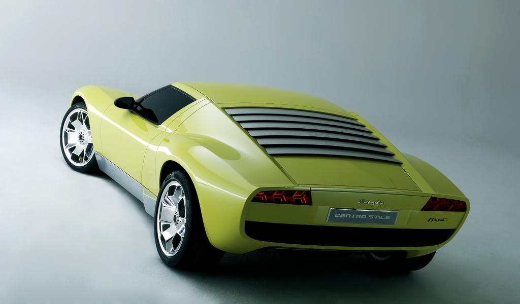 Lamborghini Miura Concept Rear for 1024 x 600 widescreen resolution