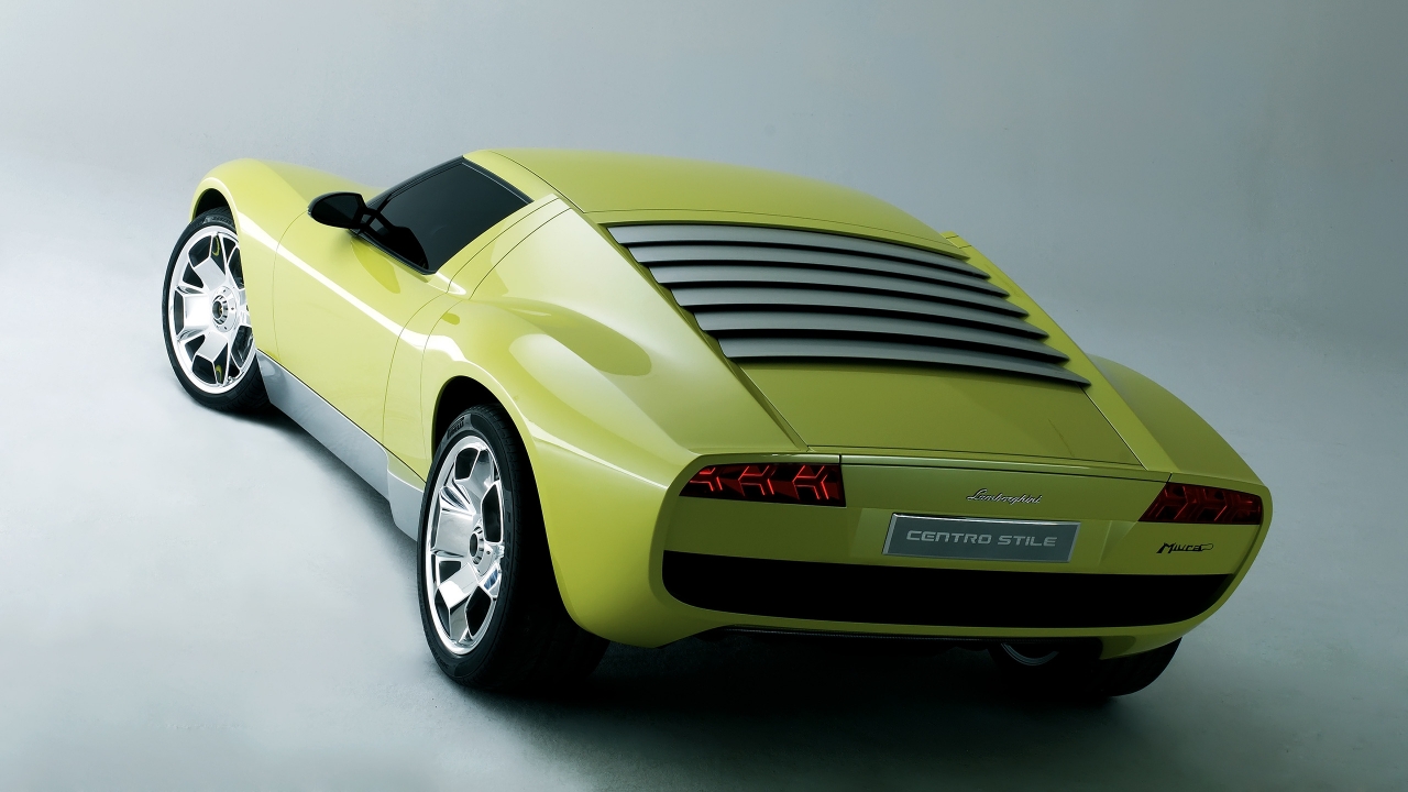 Lamborghini Miura Concept Rear for 1280 x 720 HDTV 720p resolution