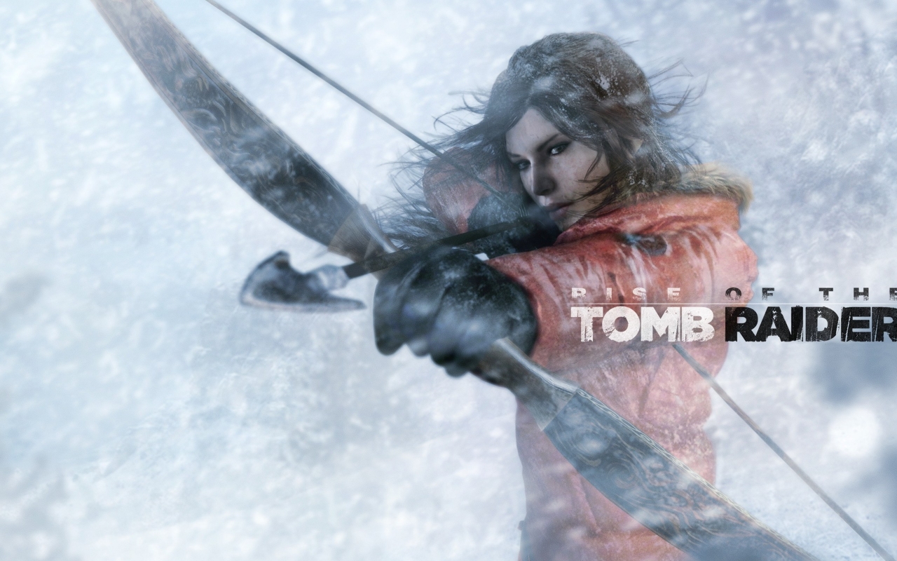 Lara Croft Rise of The Tomb Raider Bow and Arrow for 1280 x 800 widescreen resolution