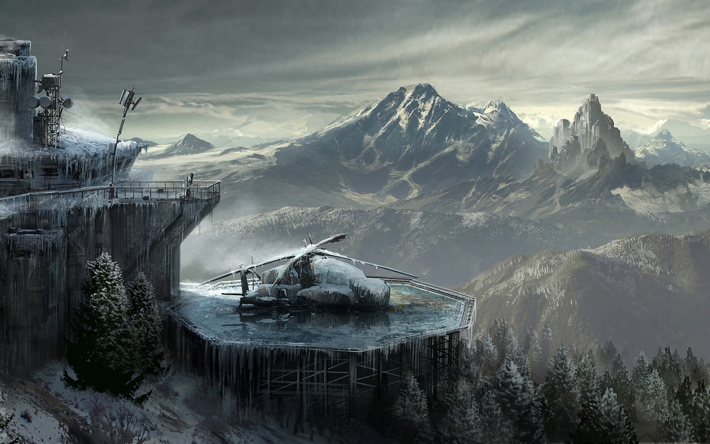 Lara Croft Rise of The Tomb Raider Concept for 1440 x 900 widescreen resolution