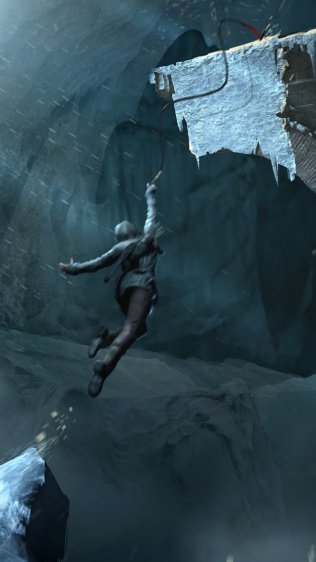 Lara Croft Rise of The Tomb Raider In Game for 640 x 1136 iPhone 5 resolution