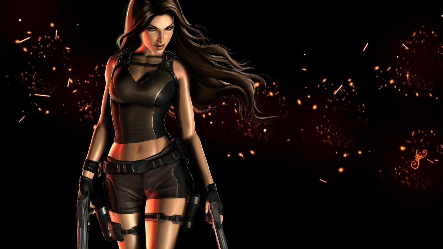 Lara Croft Tomb Raider Cool for 1536 x 864 HDTV resolution
