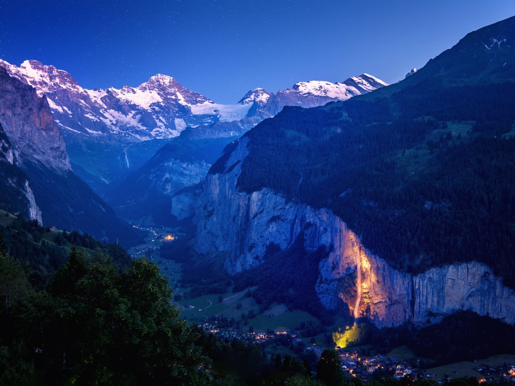 Lauterbrunnen Valley for 1024 x 768 resolution