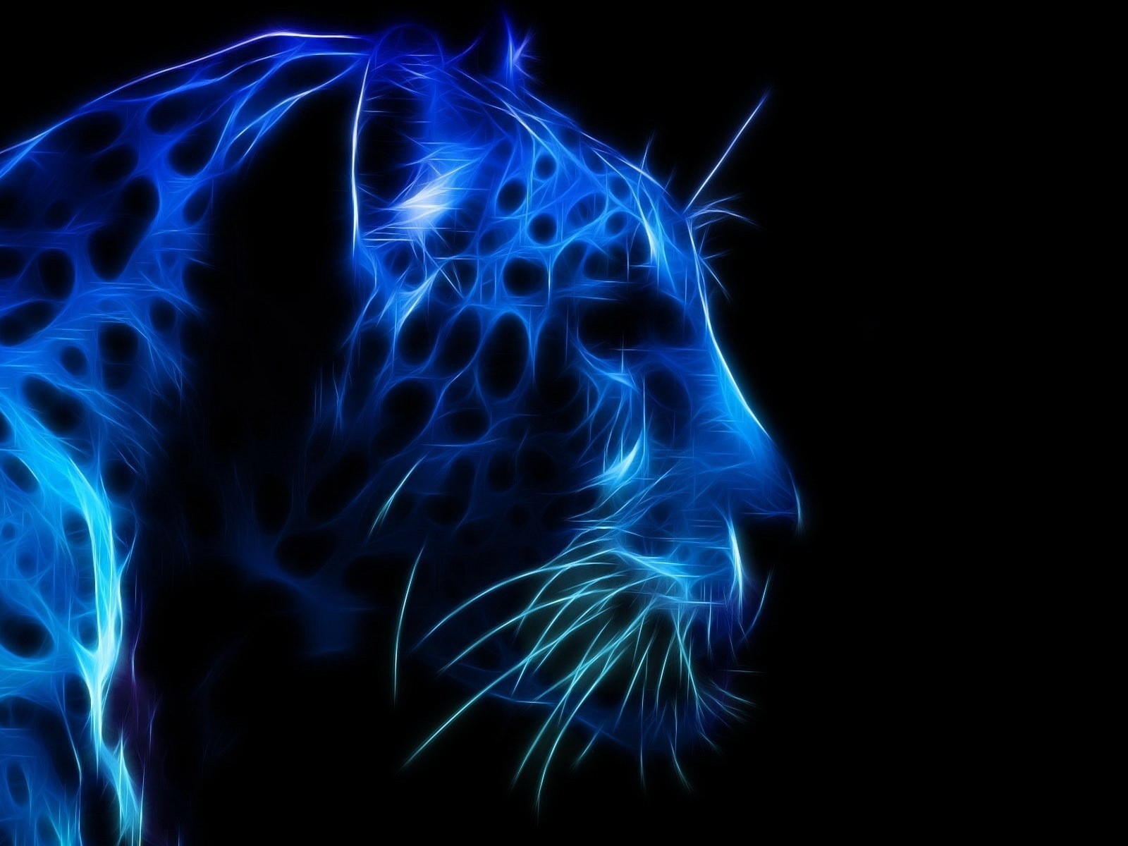 Leopard Profile Face for 1600 x 1200 resolution