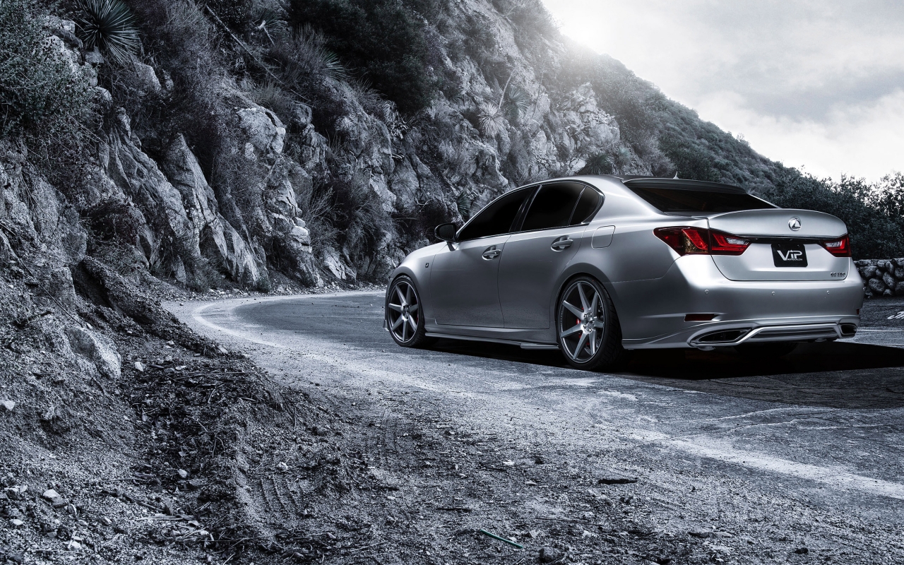 Lexus GS 350 Supercharged Rear for 1280 x 800 widescreen resolution
