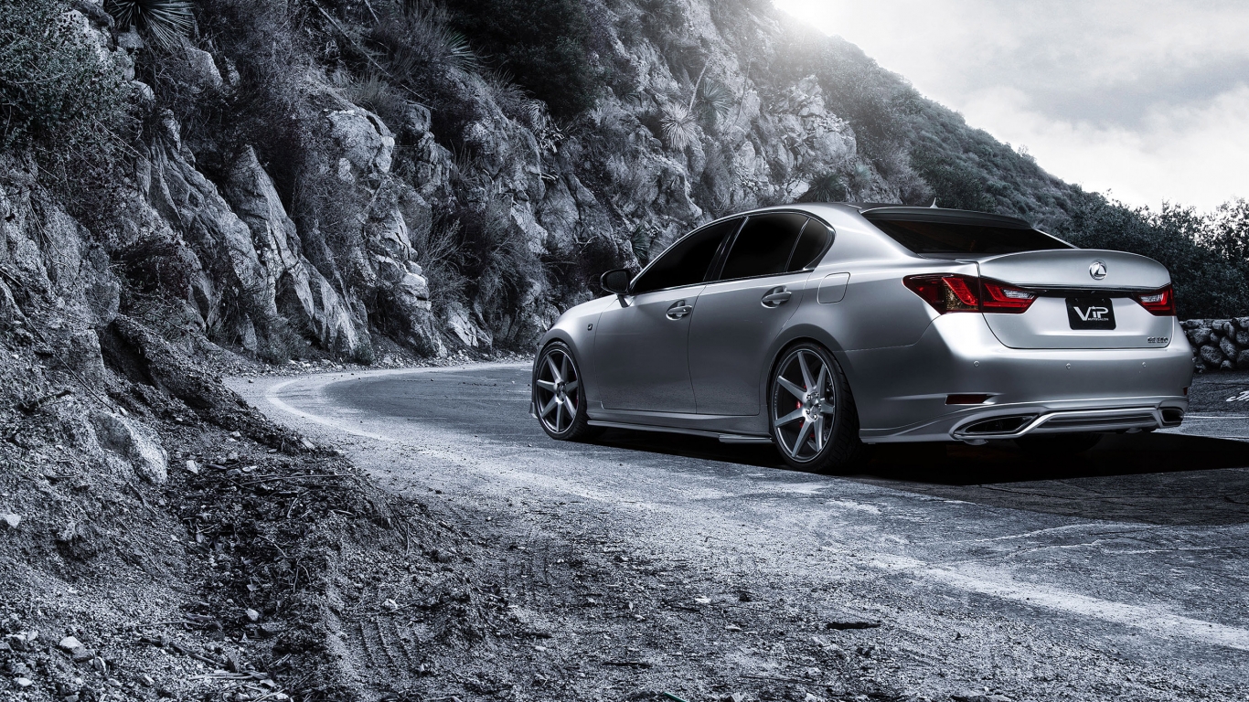 Lexus GS 350 Supercharged Rear for 1366 x 768 HDTV resolution