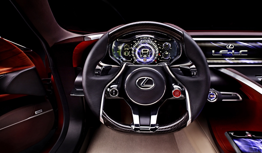 Lexus LF-LC Concept Interior for 1024 x 600 widescreen resolution