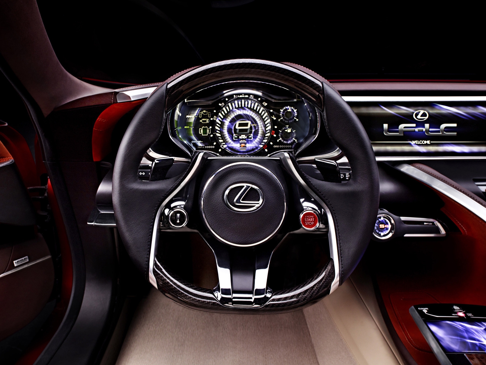 Lexus LF-LC Concept Interior for 1600 x 1200 resolution