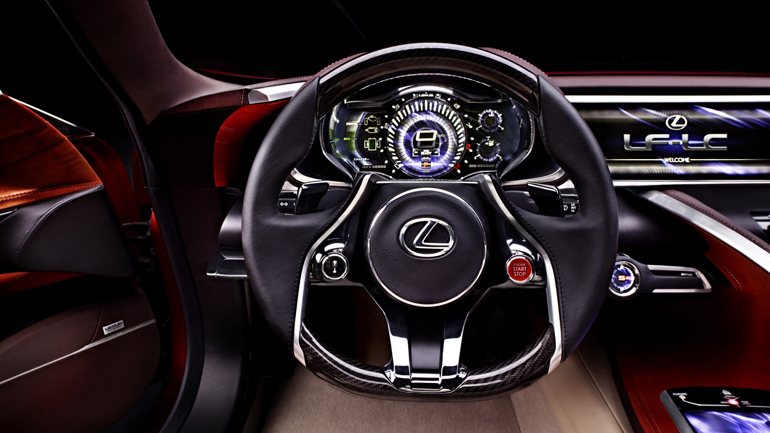 Lexus LF-LC Concept Interior for 2560x1440 HDTV resolution