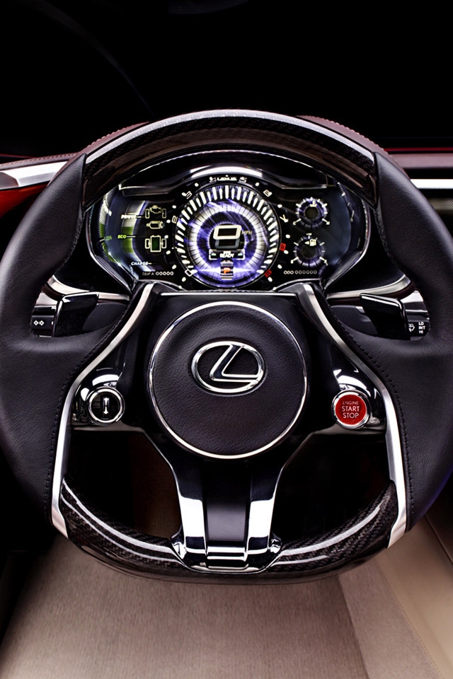 Lexus LF-LC Concept Interior for 640 x 960 iPhone 4 resolution