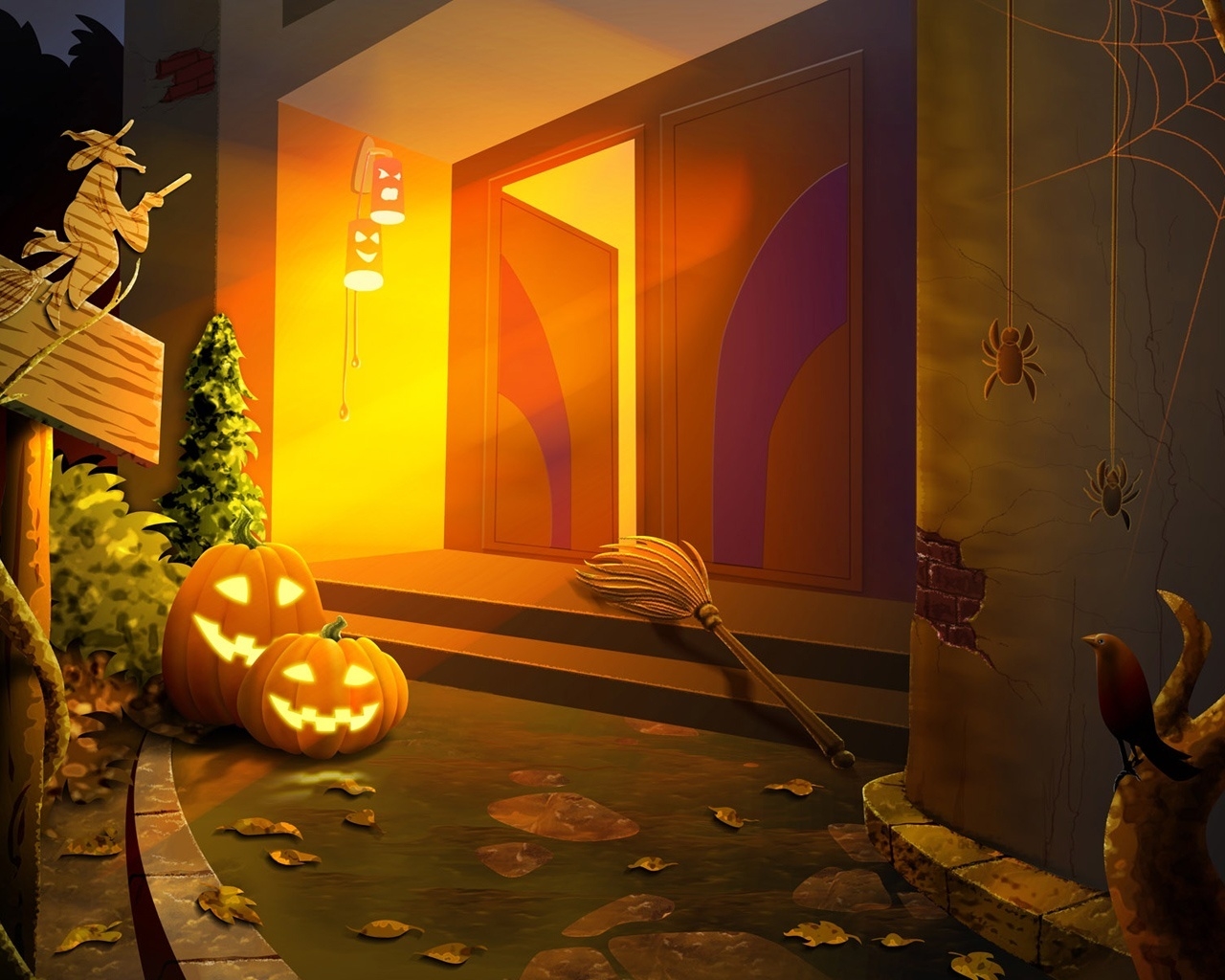 Lights for Haloween for 1280 x 1024 resolution