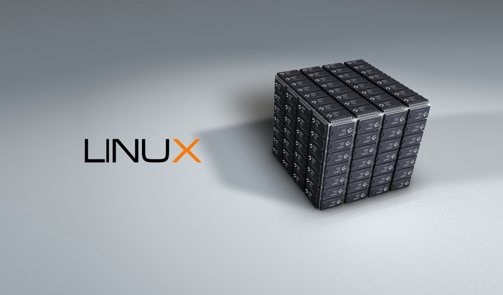 Linux Cube for 1024 x 600 widescreen resolution