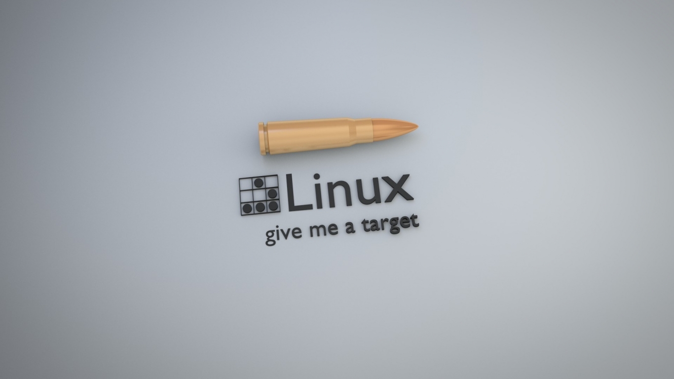Linux Motto for 1366 x 768 HDTV resolution