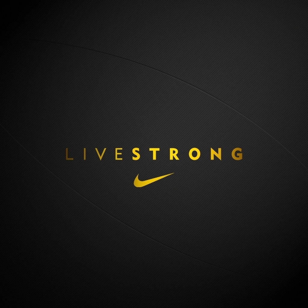 Live Strong Nike for 1024 x 1024 iPad resolution