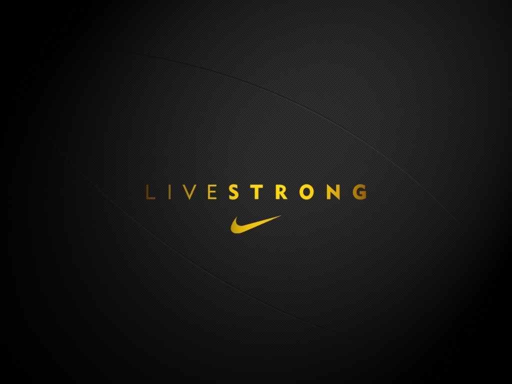 Live Strong Nike for 1024 x 768 resolution