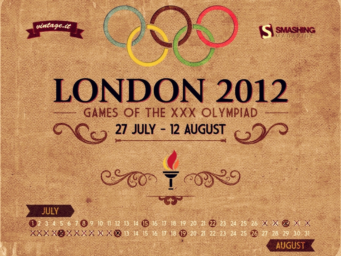 London 2012 Olympics for 1152 x 864 resolution