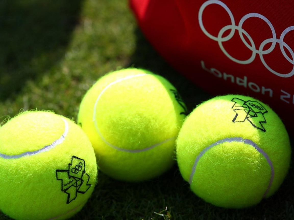 London 2012 Olympics Tennis Balls for 1152 x 864 resolution