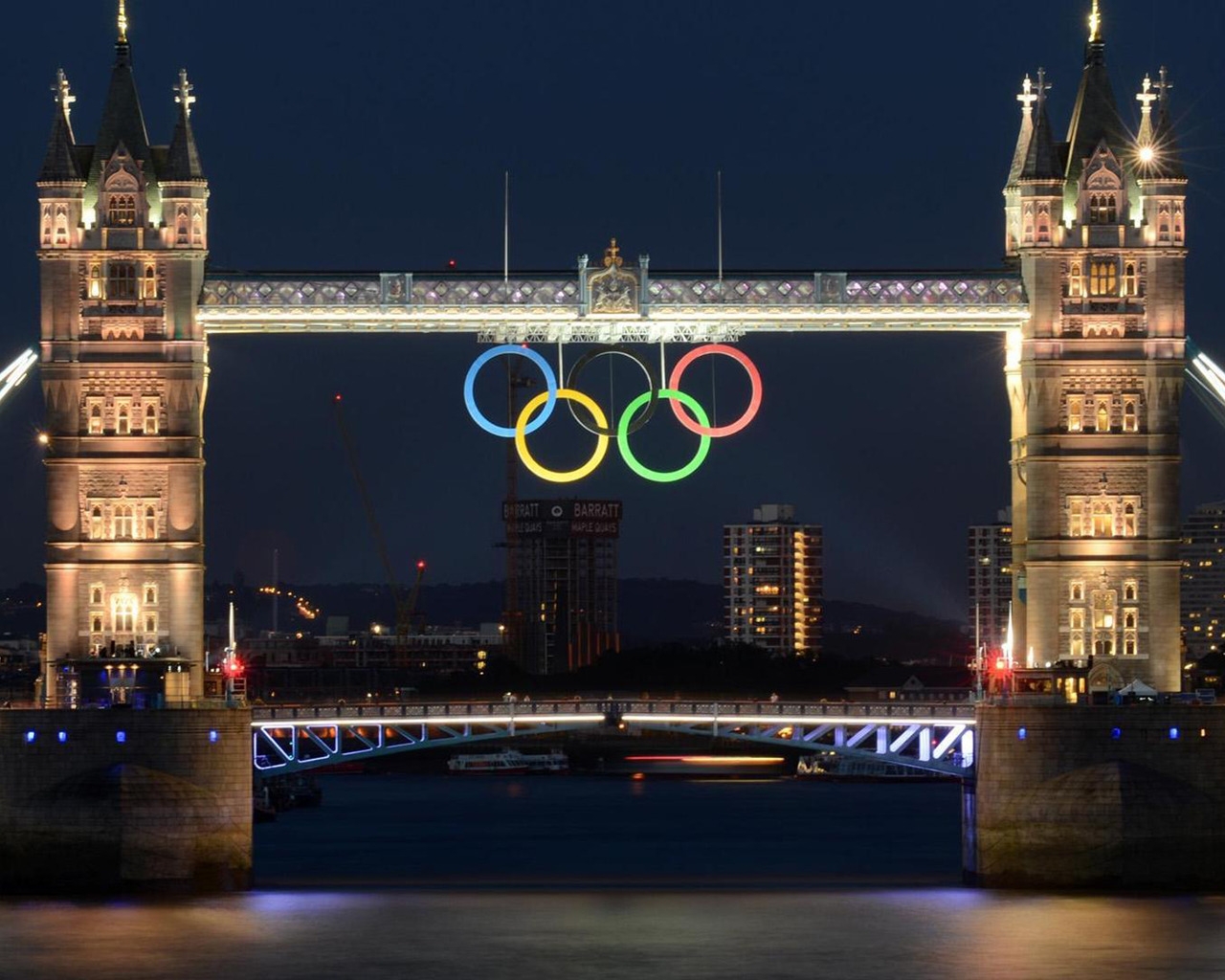 London Bridge 2012 Olympics for 1280 x 1024 resolution