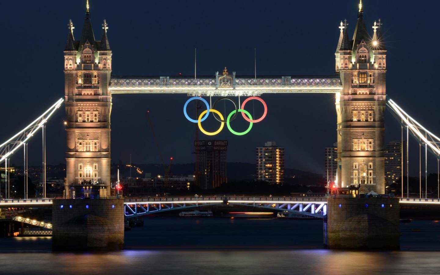 London Bridge 2012 Olympics for 1440 x 900 widescreen resolution