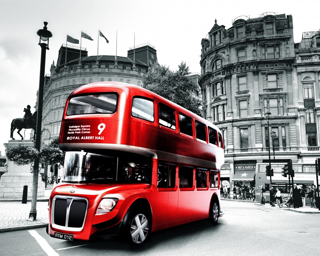 London Bus Design for 1280 x 1024 resolution