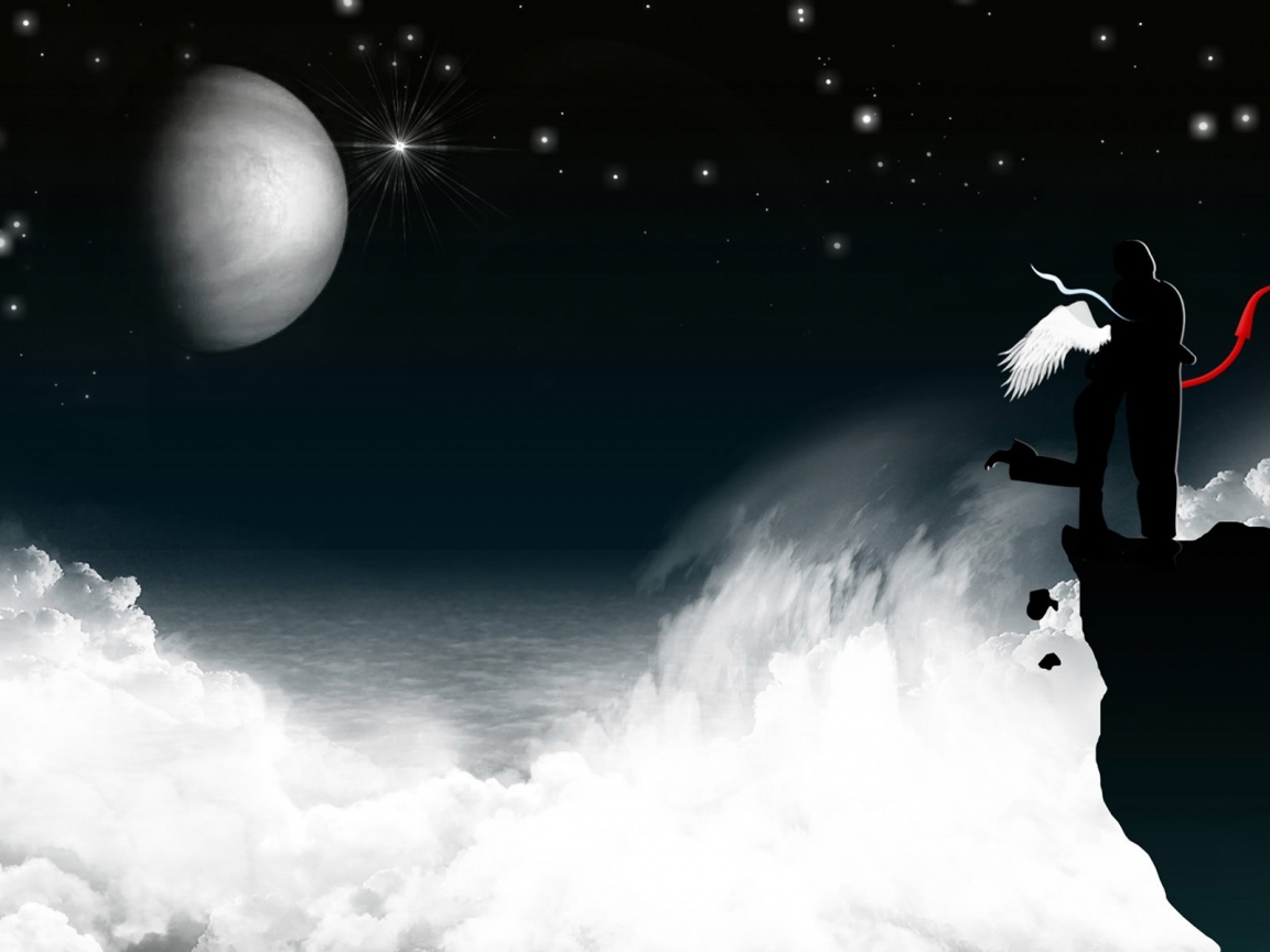 Love During Gothic Night for 1152 x 864 resolution