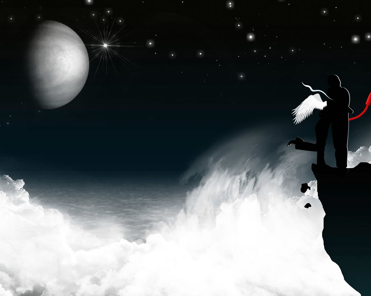 Love During Gothic Night for 1280 x 1024 resolution