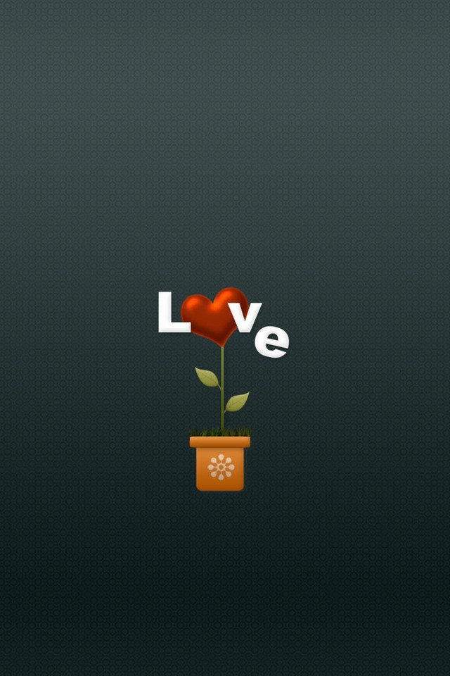 Love Flower for 640 x 960 iPhone 4 resolution