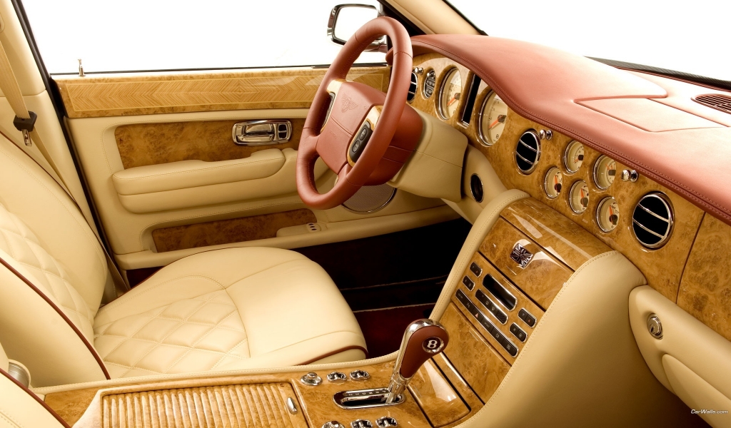 Luxury Bentley Interior for 1024 x 600 widescreen resolution