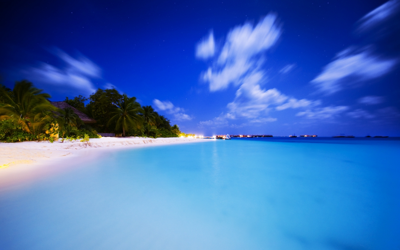 Maldivian Night for 1280 x 800 widescreen resolution