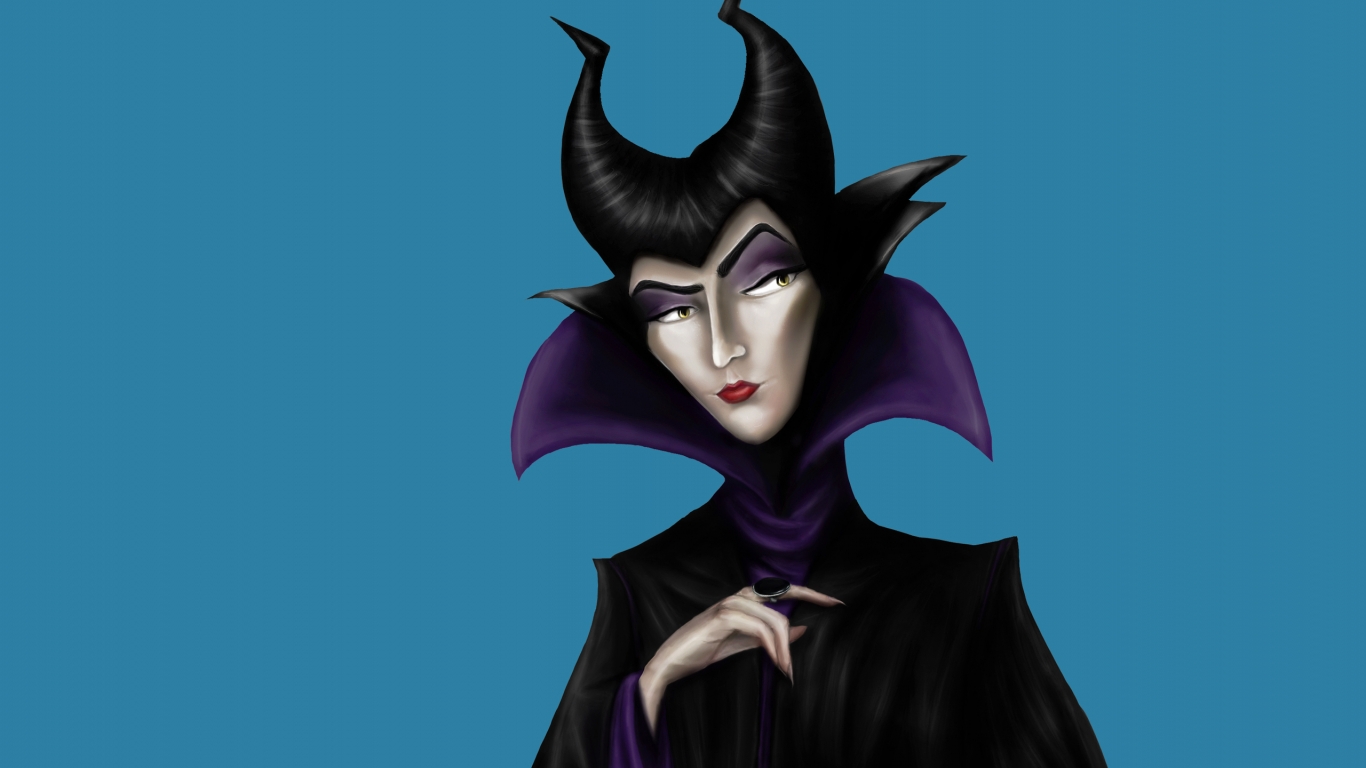 Maleficent Drawing for 1366 x 768 HDTV resolution