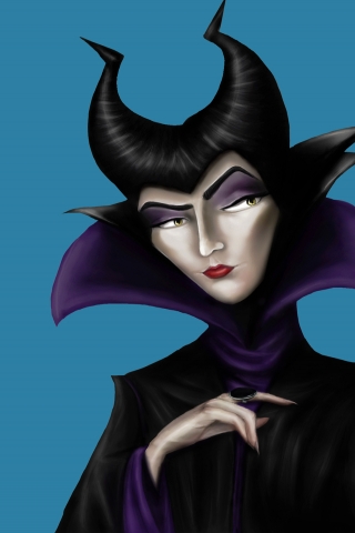 Maleficent Drawing for 320 x 480 iPhone resolution