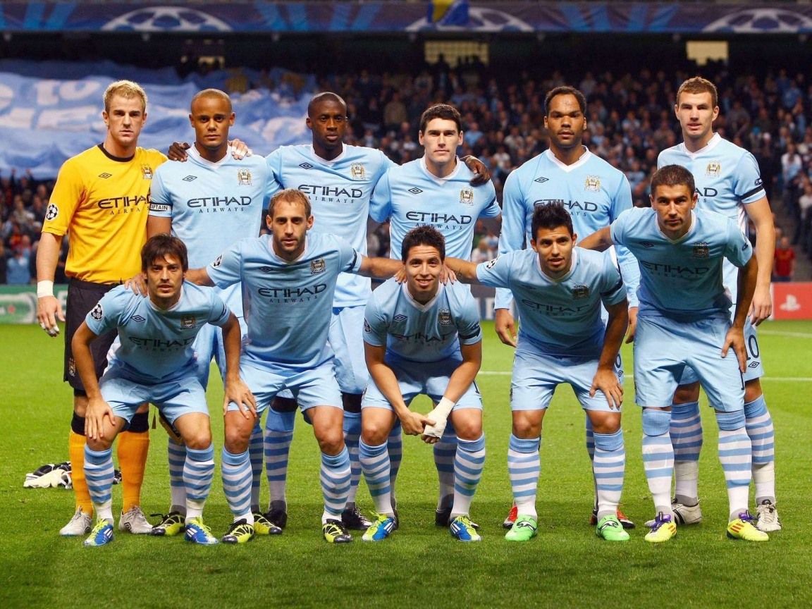 Man City Champions League for 1152 x 864 resolution