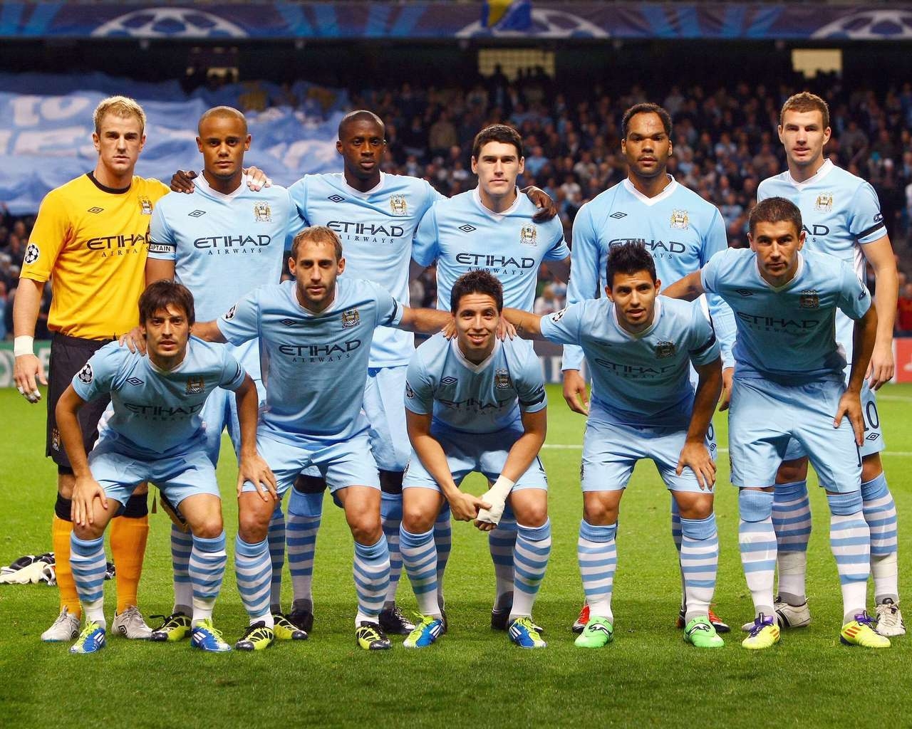 Man City Champions League for 1280 x 1024 resolution