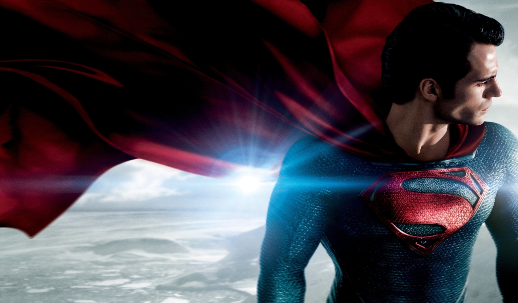 Man of Steel Superman for 1024 x 600 widescreen resolution