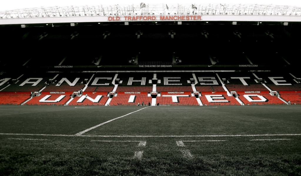 Manchester United Stadium for 1024 x 600 widescreen resolution