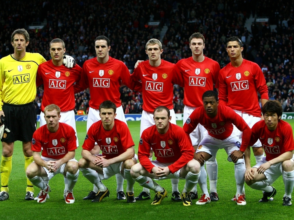 Manchester United Team for 1024 x 768 resolution