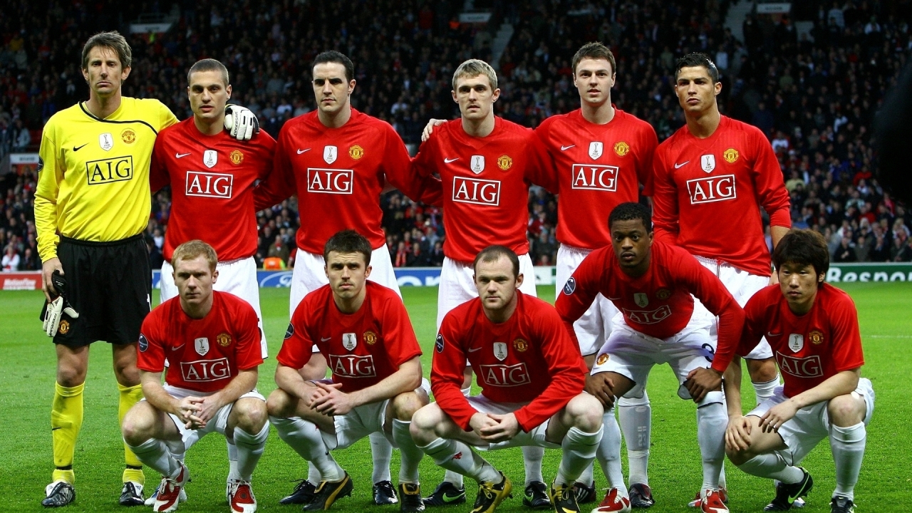 Manchester United Team for 1280 x 720 HDTV 720p resolution