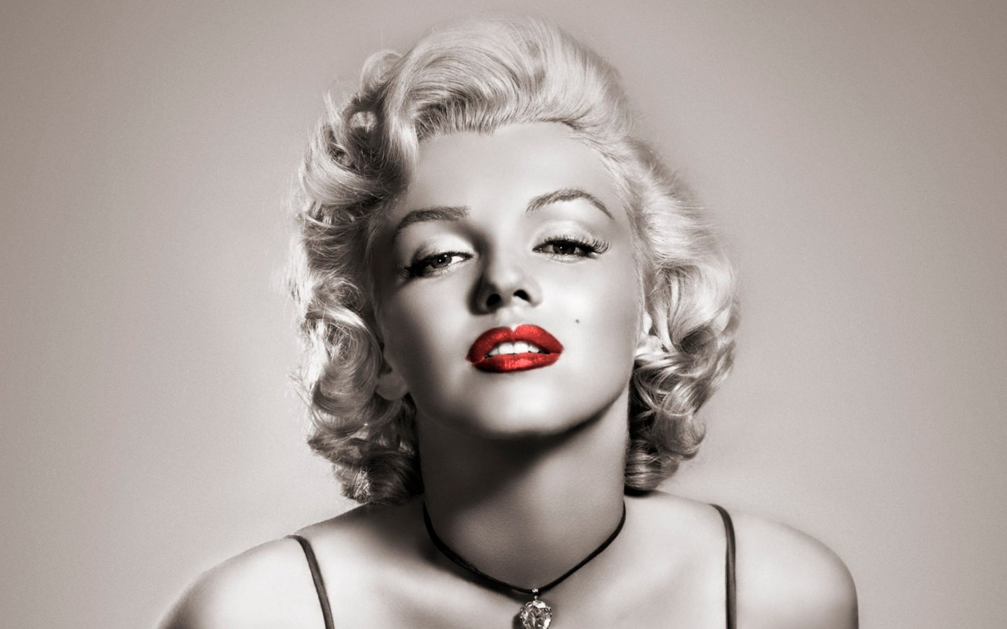 Marilyn Monroe Red Lips for 1440 x 900 widescreen resolution