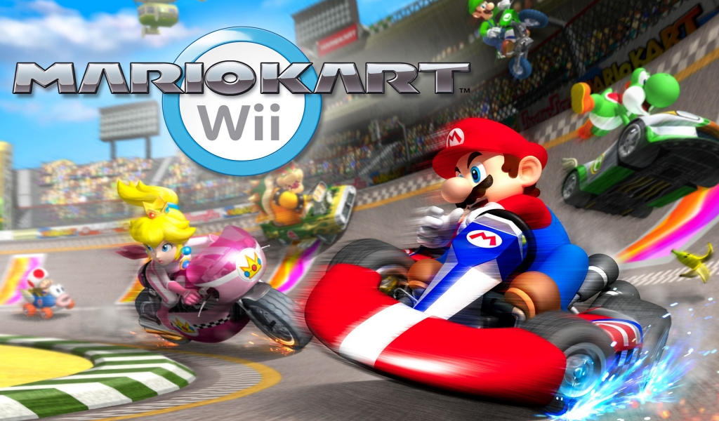 Mariokart for 1024 x 600 widescreen resolution