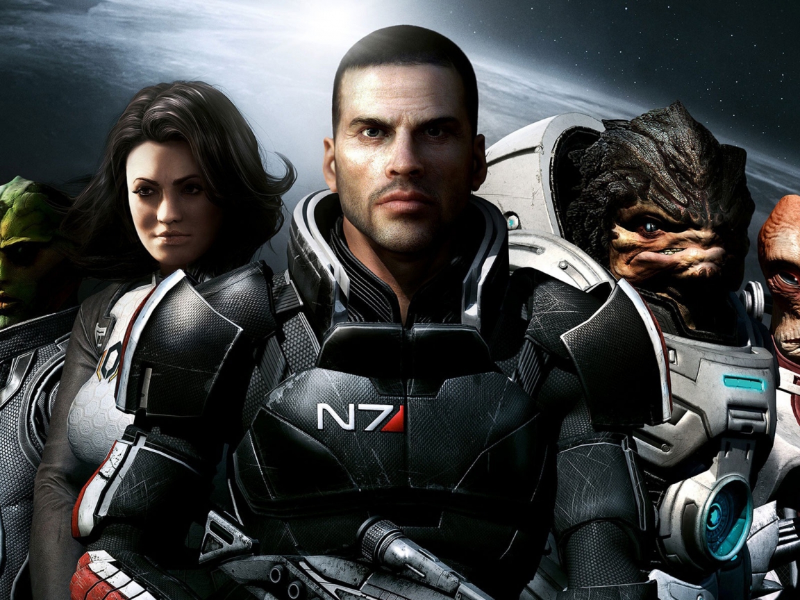 Mass Effect 2 Team for 1152 x 864 resolution
