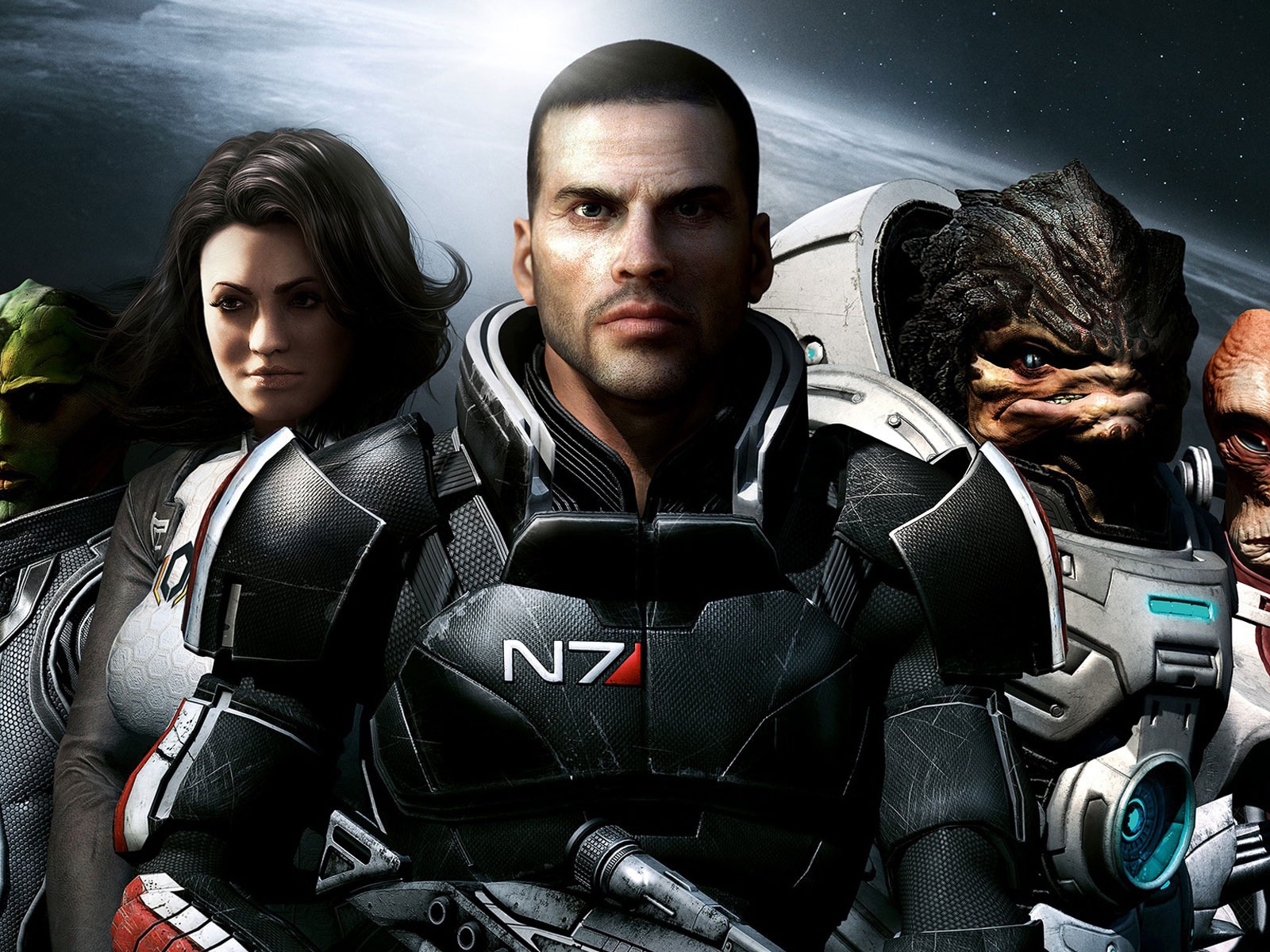 Mass Effect 2 Team for 1600 x 1200 resolution