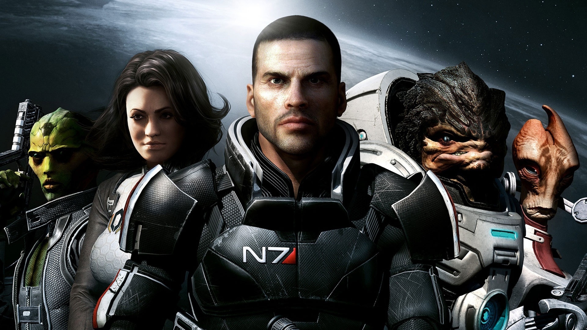 Mass Effect 2 Team for 1920 x 1080 HDTV 1080p resolution
