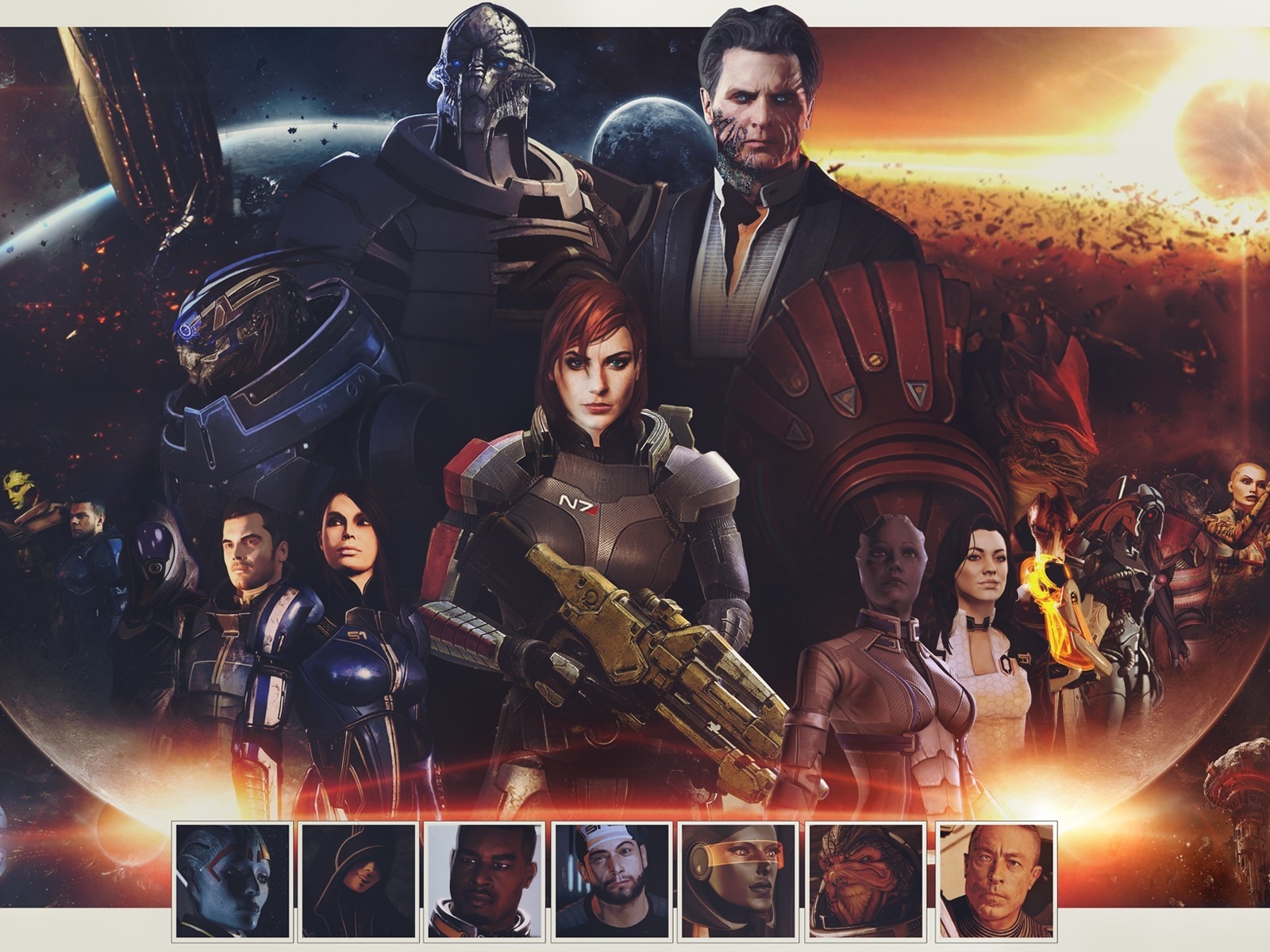 Mass Effect Zaeed Massani for 1600 x 1200 resolution