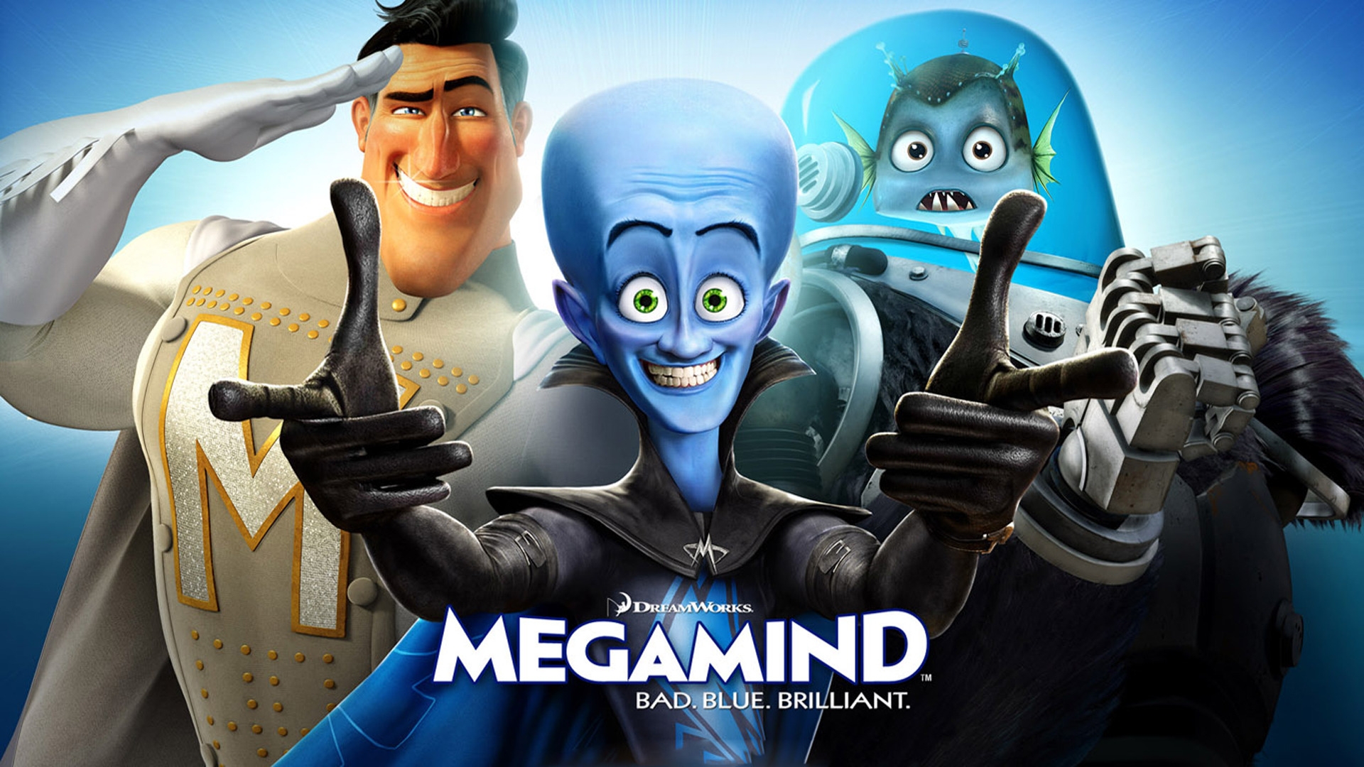 Megamind Characters for 1920 x 1080 HDTV 1080p resolution