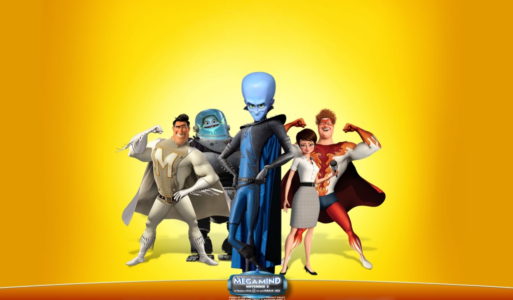 Megamind Movie for 1024 x 600 widescreen resolution