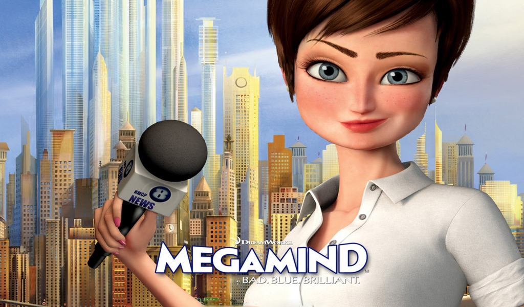 Megamind Roxanne Ritchie for 1024 x 600 widescreen resolution