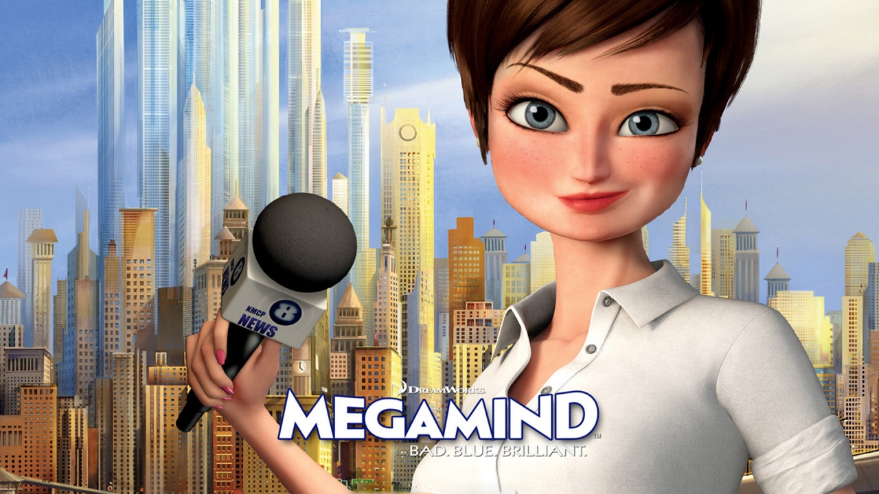 Megamind Roxanne Ritchie for 1280 x 720 HDTV 720p resolution