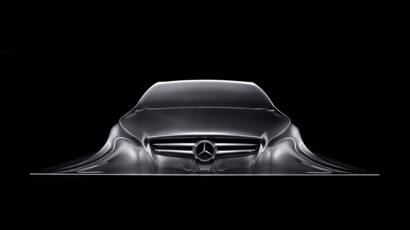 Mercedes-Benz Design Sculpture for 1366 x 768 HDTV resolution