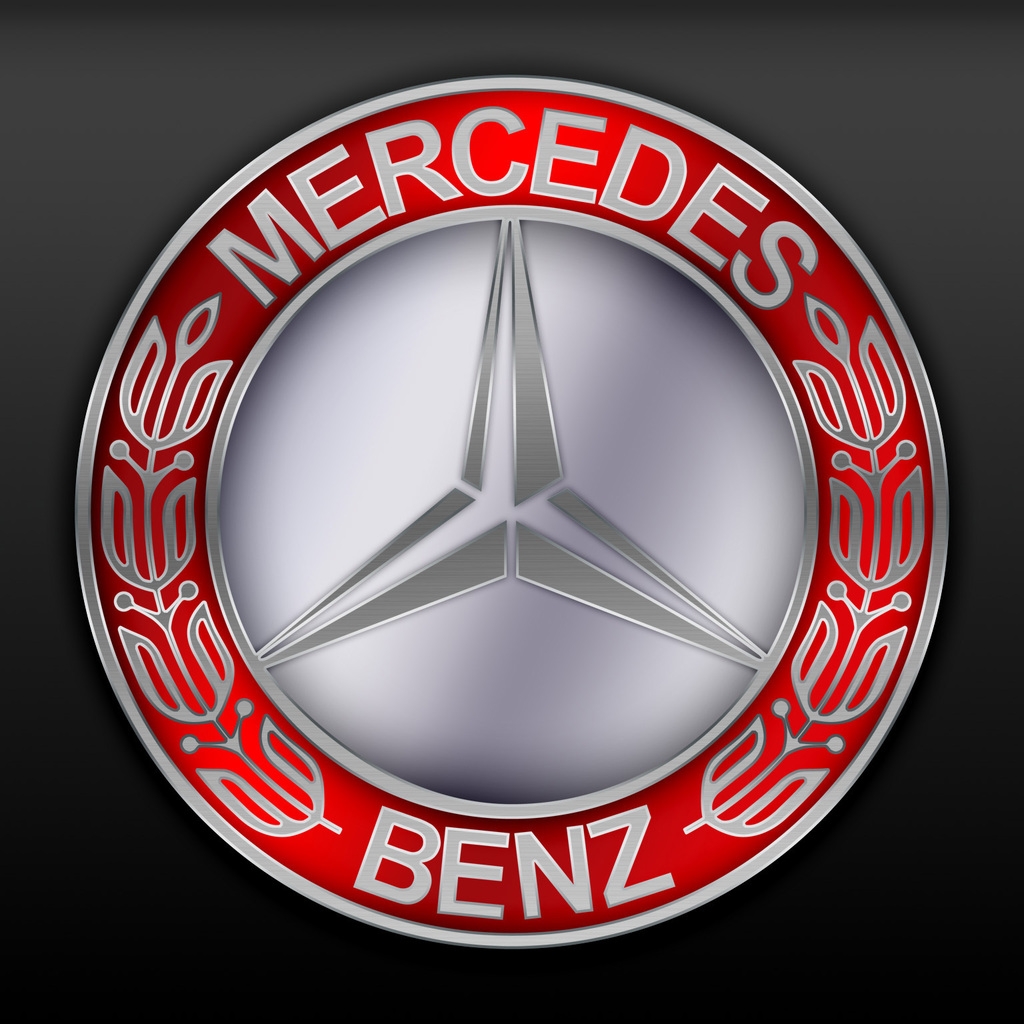 Mercedes Benz Logo for 1024 x 1024 iPad resolution
